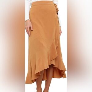 Petal & Pup Asymmetrical mustard Skirt